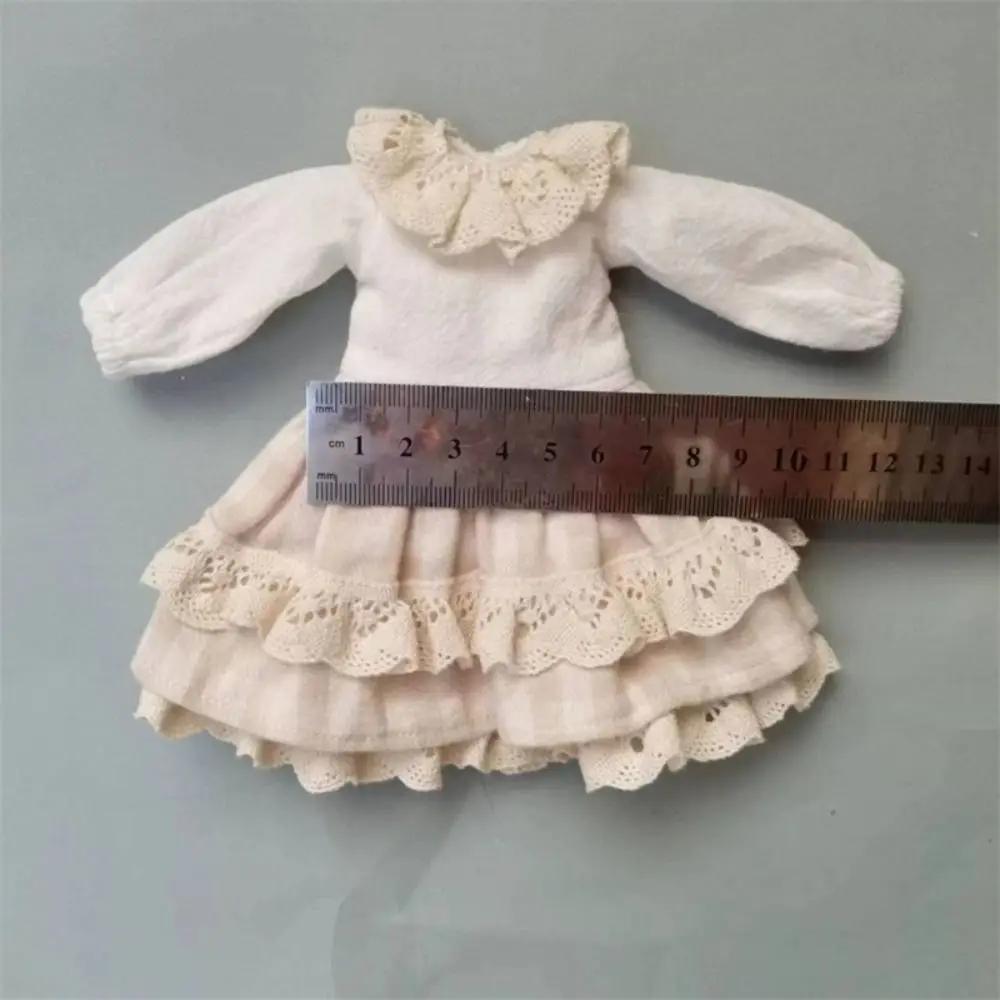 Набор одежды Платья Юбки для кукол ob22 ob24 azone Кружевное платье-комбинация с подтяжками и рубашка с беретом Для кукол Blythe Аксессуары