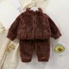 Baby Cute Wool Knit Toddler Pajama Loungewear Set