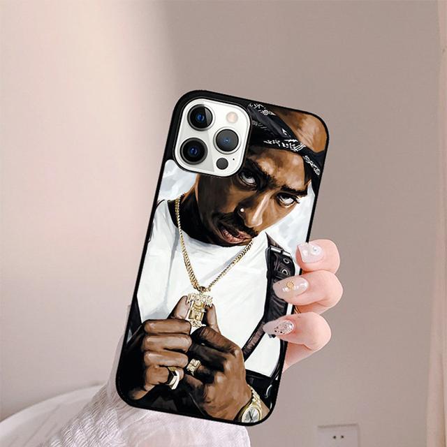 Чехол для телефона 2Pac Tupac Shakur Rap Рэпер Для iPhone 17 Air 14 15 16 16e 13 12 Max Чехол Для Apple 11 Pro Max Plus Coque