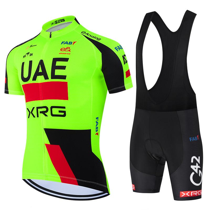 New 2026 White Cycling Jersey UAE Team Bike Jersey Shorts Men Quick Dry Ropa Ciclismo Outdoor Sports Pro Bicycle Clothing