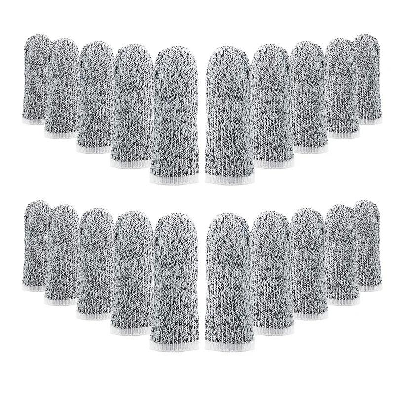 Защита пальцев от порезов Защитный рукав для пальцев 10 шт. 5-й уровень Эластичные износостойкие накладки на пальцы Накладки на пальцы для защиты