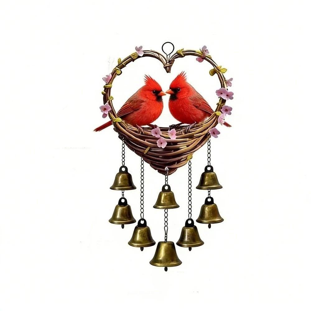 Goose Wind Chime with Bells Eagle Decorative Chain Garden Decoration Bird Hanging Pendant Home