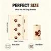 8 Rolls Biodegradable Material Poop Pickup Bag Leakproof Dog Carry Bag Pet Garbage Bag  For Dogs