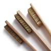 Copper Wire Brush Natural Beech Handle, Ideal for Cleaning or Surface Texturing On Soft Metals, Removes Lint