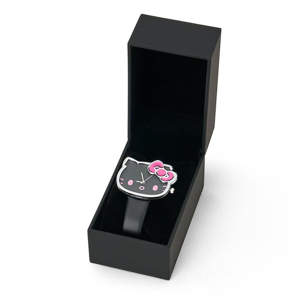 Sanrio Watch Love Hello Hello Kitty Black 574911 Face-Shaped (I Kitty)