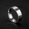 1 шт. Модное модное кольцо из титановой стали с ЭКГ — это кольцо, подходящее для ношения мужчинам и женщинам.
