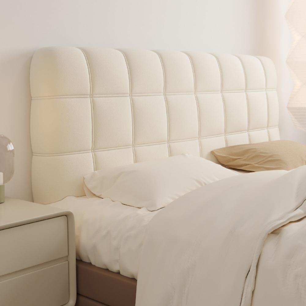 Утолщенный чехол на изголовье кровати однотонный мягкий чехол на изголовье всесторонний моющийся чехол на спинку кровати защита от столкновений