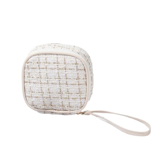 Косметичка Сумка для хранения Ремешок на запястье Большая вместимость Тампон Застежка-молния Хранение помады Телефон Монетница Косметичка