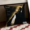 1 шт. Наволочка с изображением Тупака Шакура 2Pac, Полиэстер, 2D Двусторонняя печать, Портрет Легенды Хип-Хопа, Декор для дома и автомобиля, Подарок для фаната Рэпа