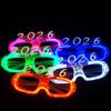 Светящиеся LED Очки 2026 Светящиеся LED Очки Квадратные/Форма Сердца Очки для Новогодней Вечеринки Декорации