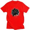 Fashion Breaking Through Scottish Terrier T Shirt Unisex Short Sleeve Dog Lover Casual Tee Tops 100 Cotton Slim Fit Tshirts