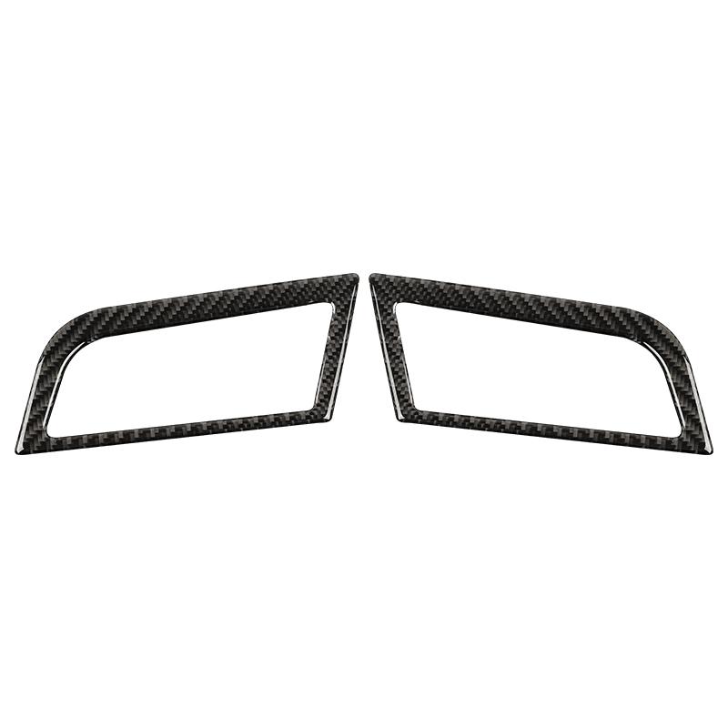 For Ford Mustang GT 2015- Carbon Fiber Auto Dashboard Left and Right Air Vents Trim Stickers Frame Car Interior Accessories
