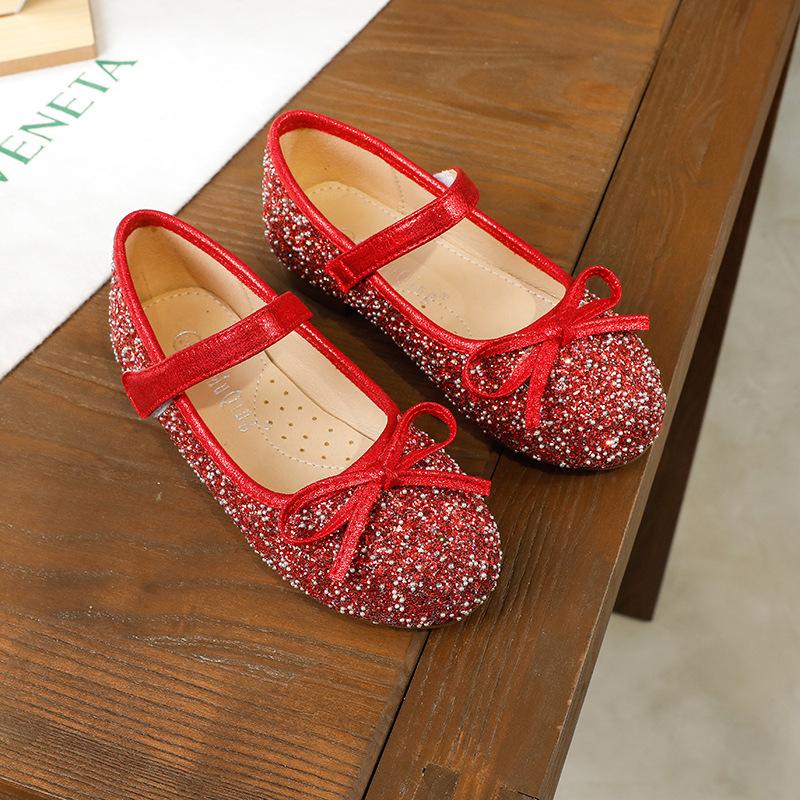 Newest Spring Autumn Children Moccasins Girls Princess Fashion Dance Shoes Party Baby Toddler Flats Kids Casual A