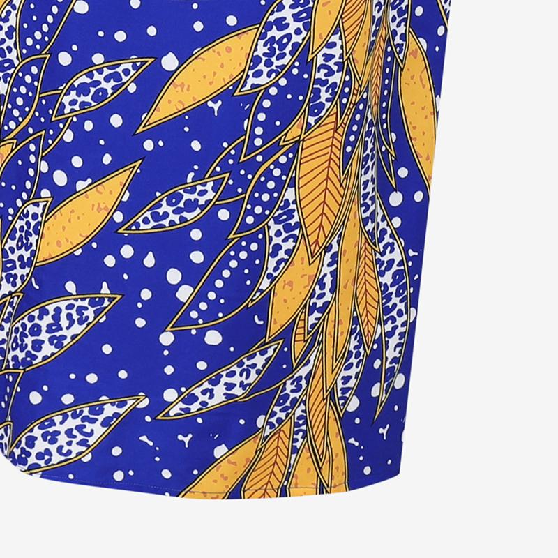 Женские платья больших размеров с круглым вырезом и коротким рукавом с принтом