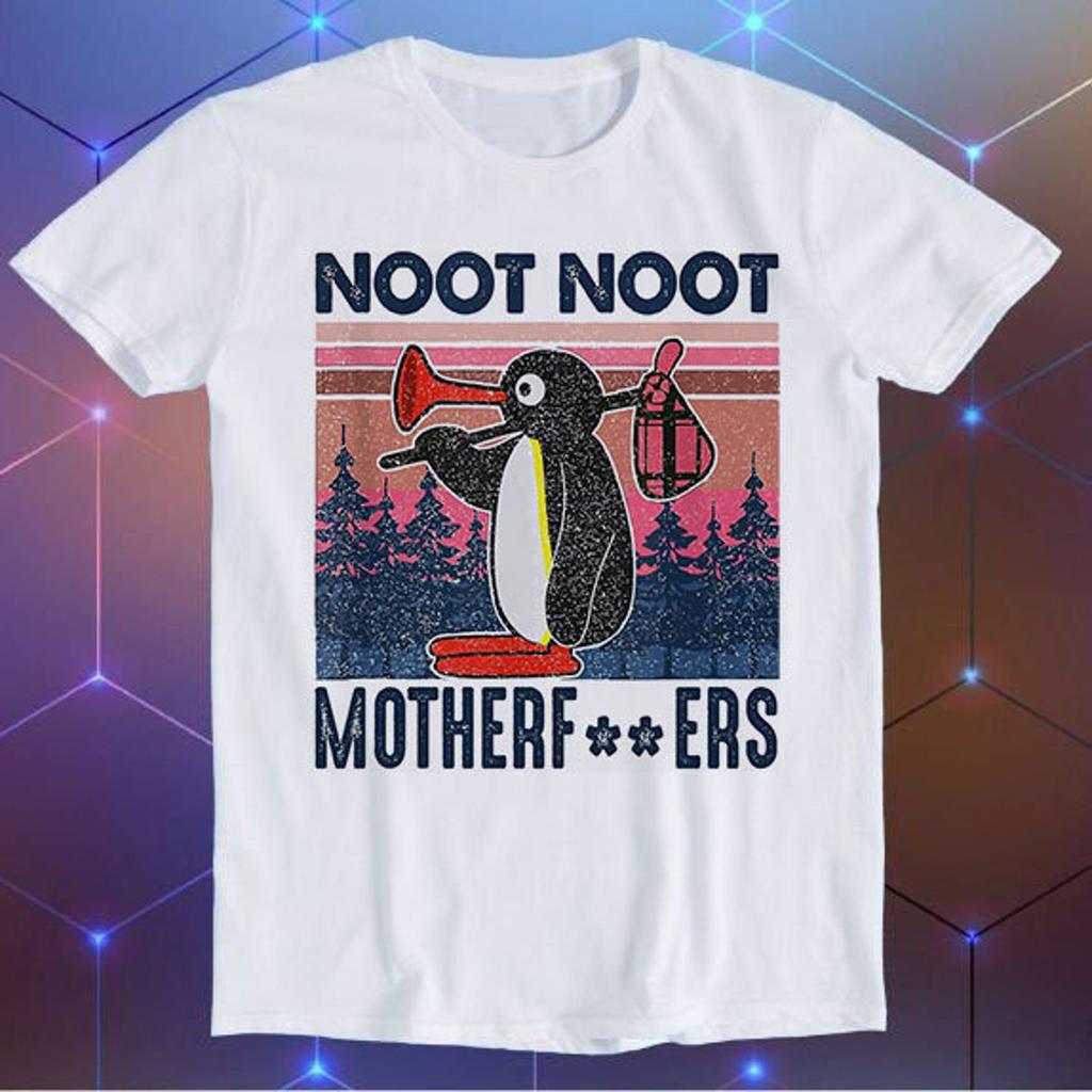 Angry Pingu Noot Noot Motherf***ers Meme Gift Unisex Gamer Cult Movie Music Cool Funny Gift T-Shirt E882