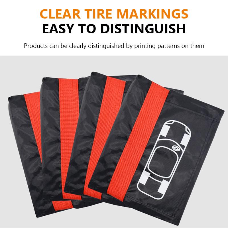 SEAMETAL 1pc 16-23 Inch Universal Car Spare Tire Cover Garage Protective Cover Waterproof Oxford Tire Protection