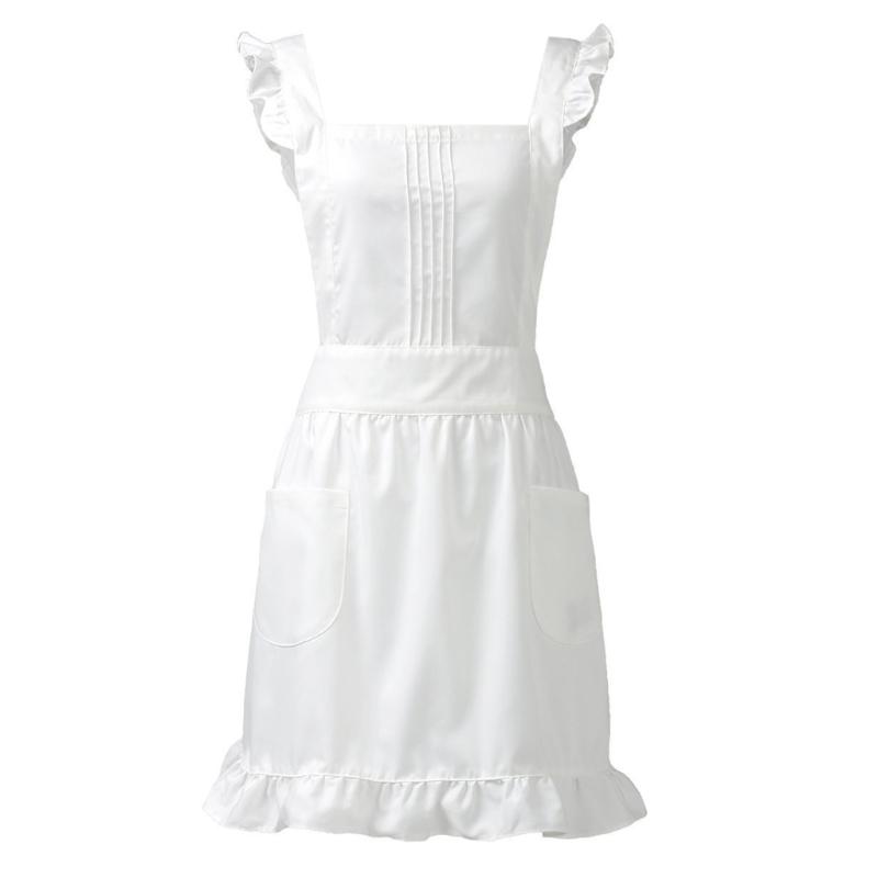 Woman Apron Cooking Aprons Maid Apron Ruffle Apron Kitchen Aprons Waitress Apron Work Apron for Cooking Baking Serving