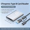 10 Гбит/с Устройство для чтения карт CFexpress Type B USB 3.2 Gen 2 Адаптер Портативный Type A-C Устройство для чтения карт CF Express B для Windows XP MAC OS для зеркальных камер