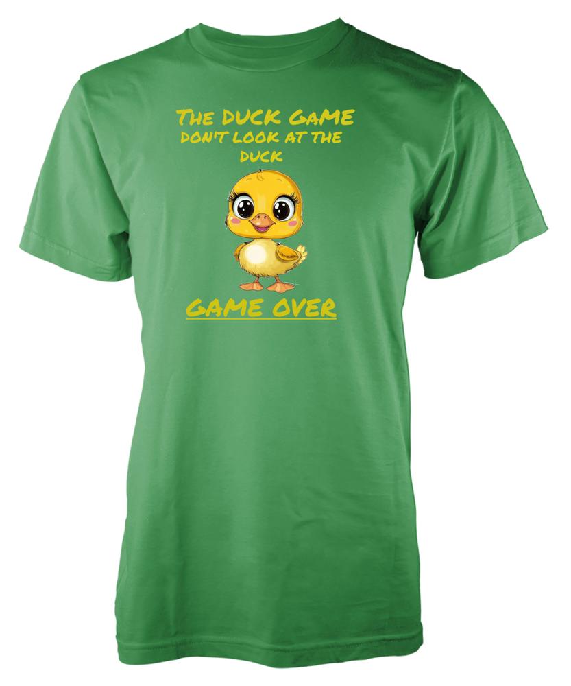 Dont Look At The Duck Game Over Funny Novelty Gaming Gift Unique Adult TShirt