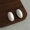 Round and plump pearl stud earrings women's minimalist elegance fashion light design light luxury high-end commuter earrings