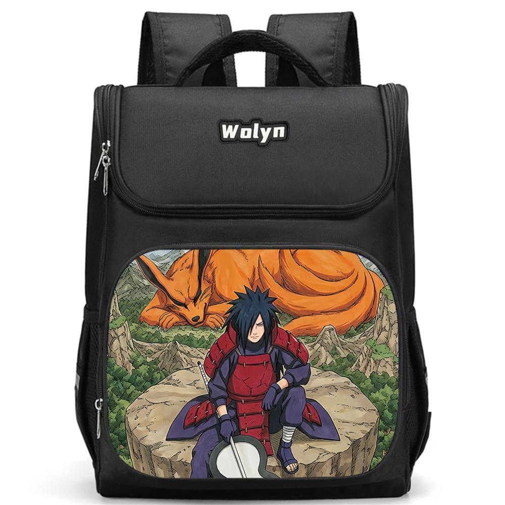 Анимированный пенал NARUTO для детей, для мальчиков и девочек, возраст 5-10 лет, легкий, двухслойный, с откидной крышкой, канцелярские принадлежности