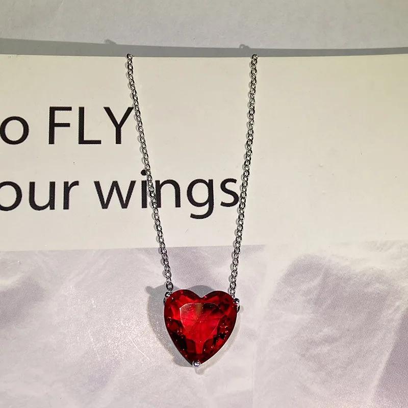 Новое Простое Ожерелье Титаник Сердце Океана Синий Кристалл Сердце Любви Навсегда Подвеска Ожерелье для Женщин Свадебная Вечеринка Ювелирные Изделия