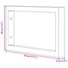 Washbasin Mounting Brackets 2 pcs Black Rectangular Steel