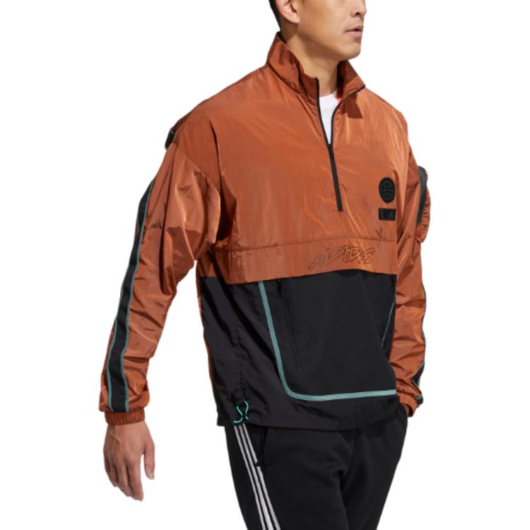 adidas Куртки Мужские Оранжевый Стойка Умеренный Другие GP0844