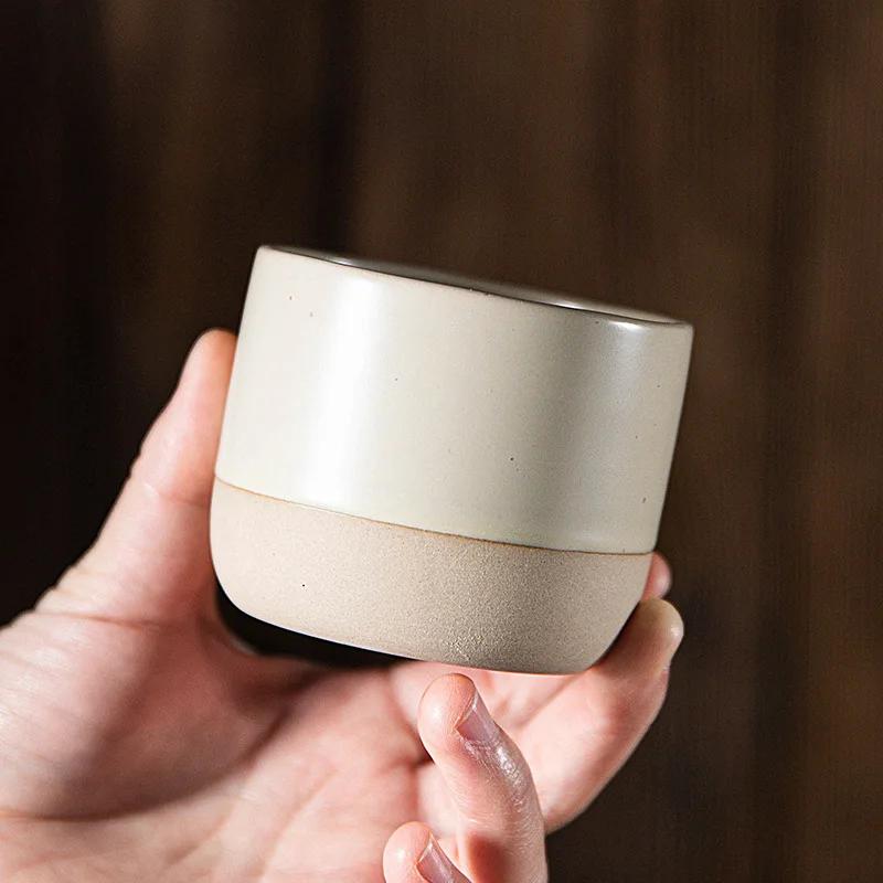 Винтажная кофейная кружка 100 мл 180 мл 230 мл керамика Чашка для чая в японском стиле для кафе Посуда для напитков Керамическая посуда Эспрессо для ресторанов и отелей