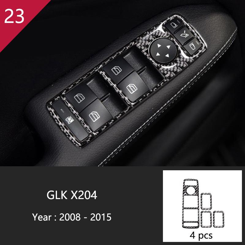Углеродное волокно для Mercedes Benz GLK X204, внутренняя панель переключения передач, AC CD, панель, дверной подлокотник, отделка, наклейка на автомобиль