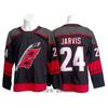 Mens Vintage NHL Hockey Jersey Custom Embroidered 37 Hurricanes Team Ice Practice Shirt Cotton Blend