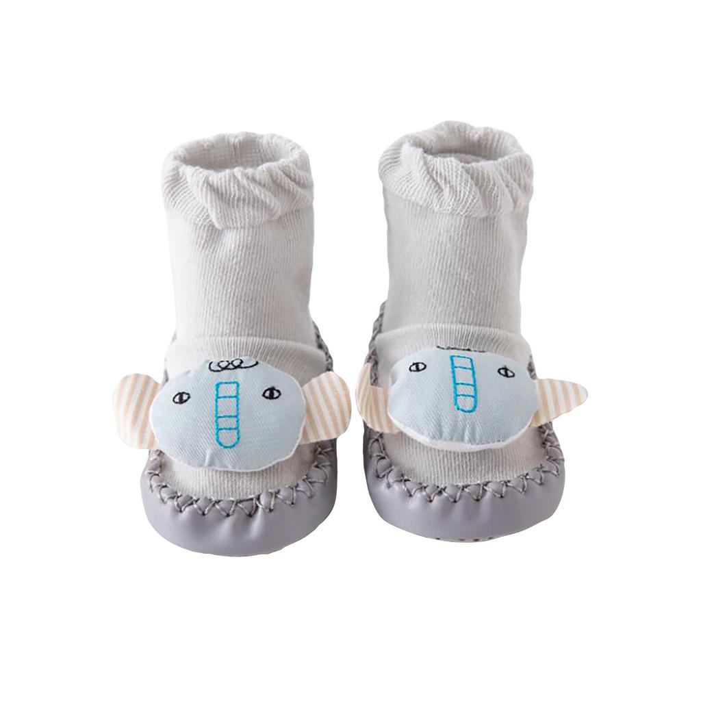 Newborn Baby Cartoon Newborn Baby Girls Boys Anti-Slip Socks Slipper Shoes Boots