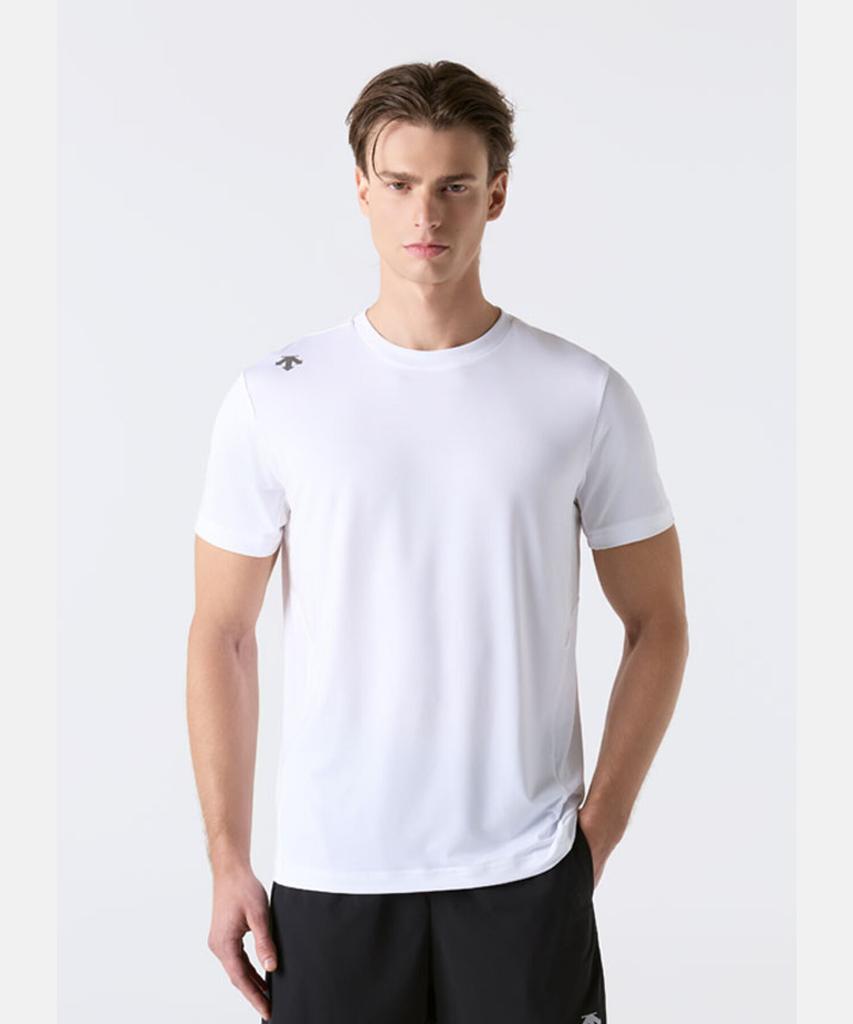 DESCENTE Running Color Block Short Sleeve T-Shirt White Sr123Rts22 (A Type)