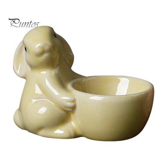 Керамическая подставка для яиц в виде кролика, декор для стола для завтрака, подставка для яиц в виде кролика для яиц всмятку, украшение для дома на Пасху