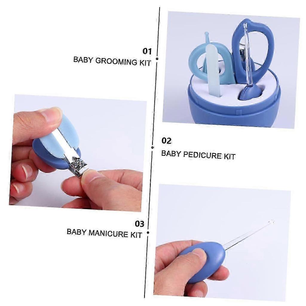 Baby Grooming Kit with LED Ear Spoon, Nail Clippers and Scissors for Newborns and Toddlers
