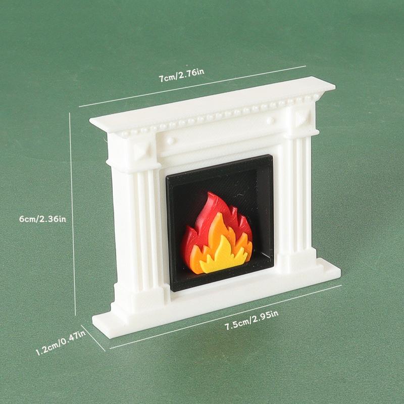 1/12 Кукольный домик Миниатюрный обогреватель для гостиной Модель камина Кукольный домик Мини Рождественская сцена Украшение Аксессуары для кукольного домика