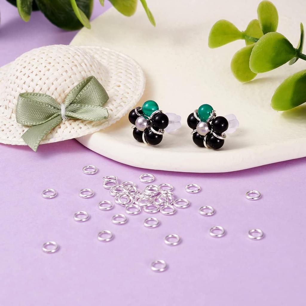 Craftdady 50 шт. 4 мм паяные соединительные кольца стерлинговое серебро 925 пробы закрытые О-образные кольца для изготовления ювелирных изделий