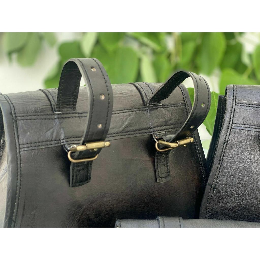 Кожаная сумка для инструментов, не требующая багажа, комбинированный набор 3 в 1, седельная сумка для мотоцикла, подлинная