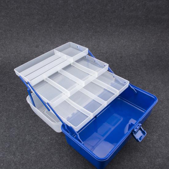 Portable 3/4 Layers Lure Bait Storage Box Fishhook Fishline Fishing Gear Protective Case