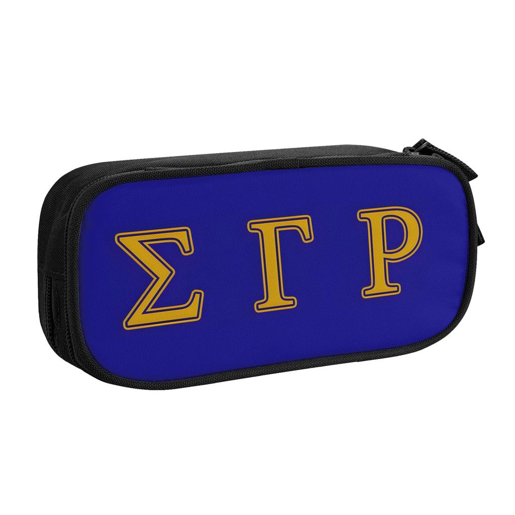 Kawaii Sigma Gamma Rho SGRHO Pencil Cases for Boy Girl Big Capacity African American Sorority Pencil Box School Accessories