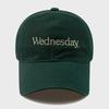 Кепка с козырьком Wednesday Washed - Темно-зеленая