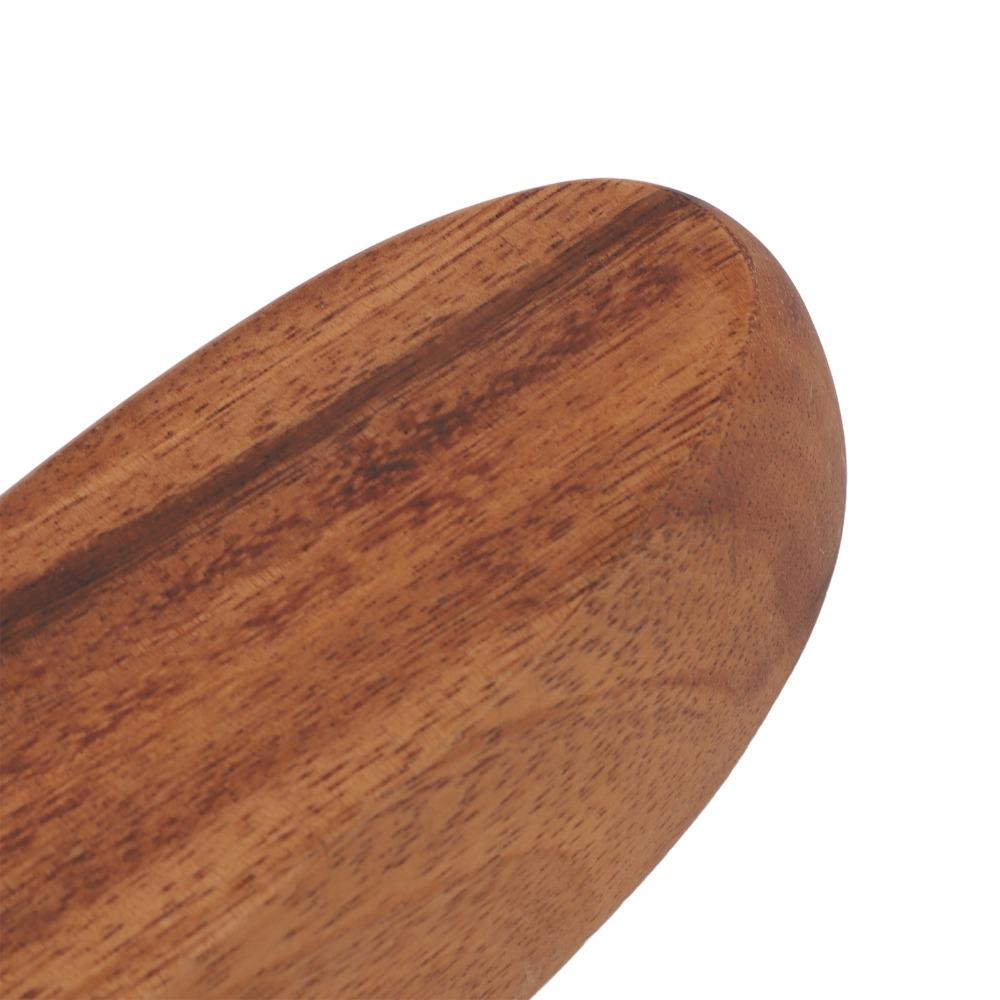 Wood Salad Bowl Long Oval Serving Bowl Beautiful Design Wooden Tray Living Room