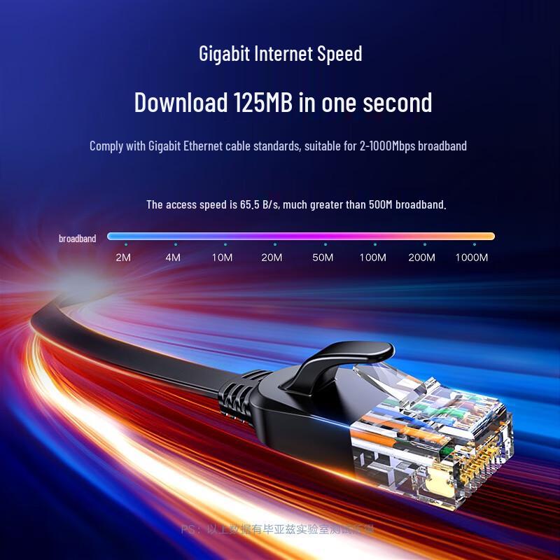 BIAZE CAT6 Gigabit Flat Ethernet Cable