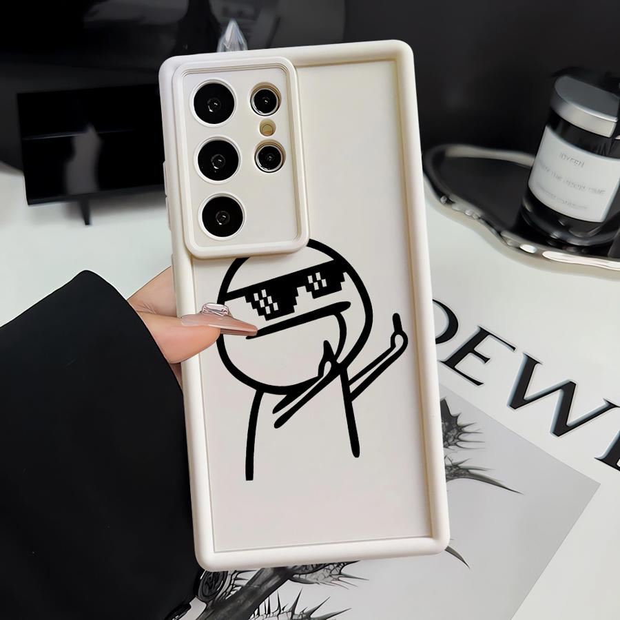 Крутой чехол 'Человек-палец' для Samsung Galaxy S26 Ultra S21 S24 Plus S24Ultra S25 S25 Edge S23 FE S20FE S22