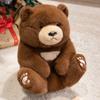 Пушистый Толстенький Коричневый / Белый Медведь Плюшевая Кукла Мягкие Мультяшные Игрушки Медведи Для Детей Хороший Подарок на День Рождения Для Друзей Спутник для Сна
