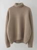 Women's Thick Knit High-Collar Loose Pullover Sweater - Versatile Autumn/Winter Style