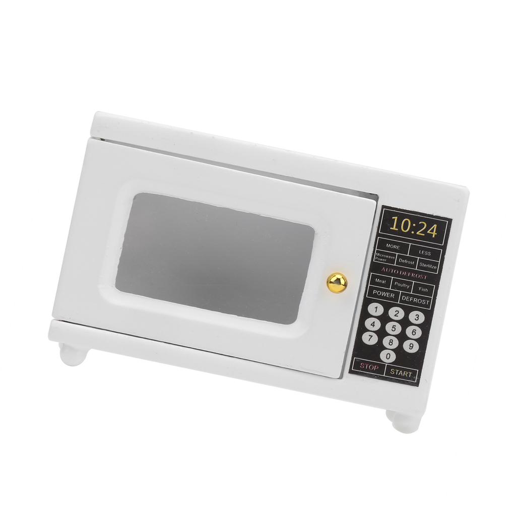 1:12 Dollhouse Microwave Oven Mini Kitchen Appliance Doll House Accessories Room Small Decoration