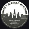12-дюймовая пластинка JAHMAN DAN; HB ALL STARS / LUCADREA - Справедливость и Свобода; Dub & Freedom /  HB12001 Высоко Благословенный 2018 UK Регги, Ска и Даб