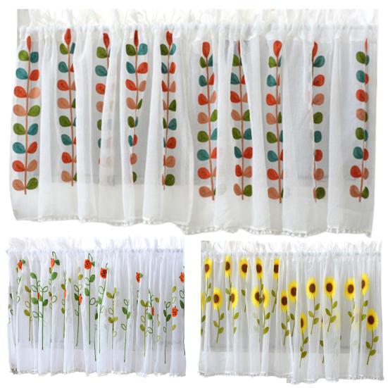 Красивые короткие шторы, мягкие декоративные легкие маленькие шторы, драпировка для кафе