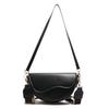 Simple Saddle Bag Women's 2025 New Fashion Wide Shoulder Strap Single Shoulder Messenger Bag